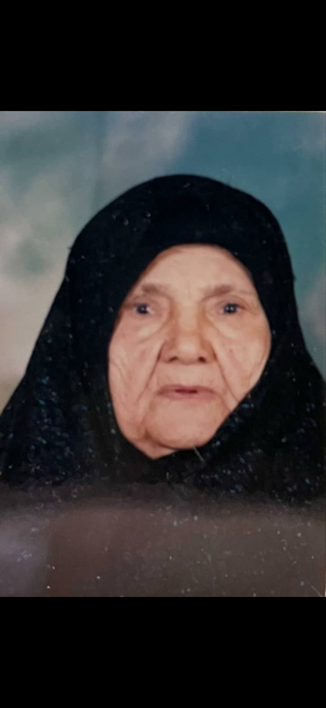 تصویری از حاجیه خانم مریم فلاح زاده (بزرگ بانوی خاندان)
