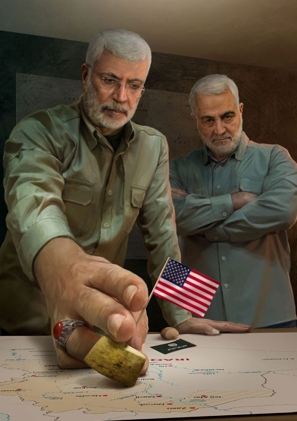 تصویری از سردار حاج قاسم سلیمانی
