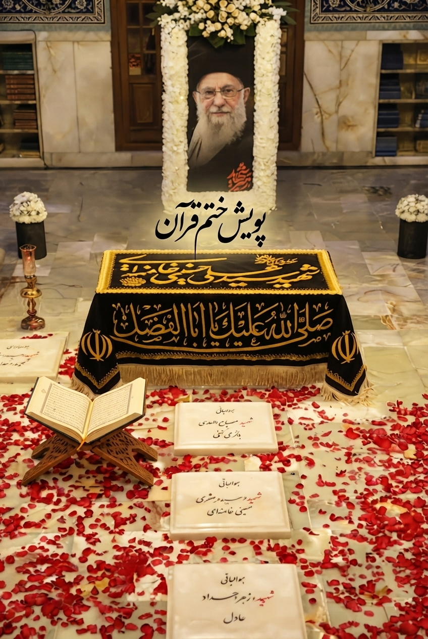 تصویری از رهبر شهیدم رهبر