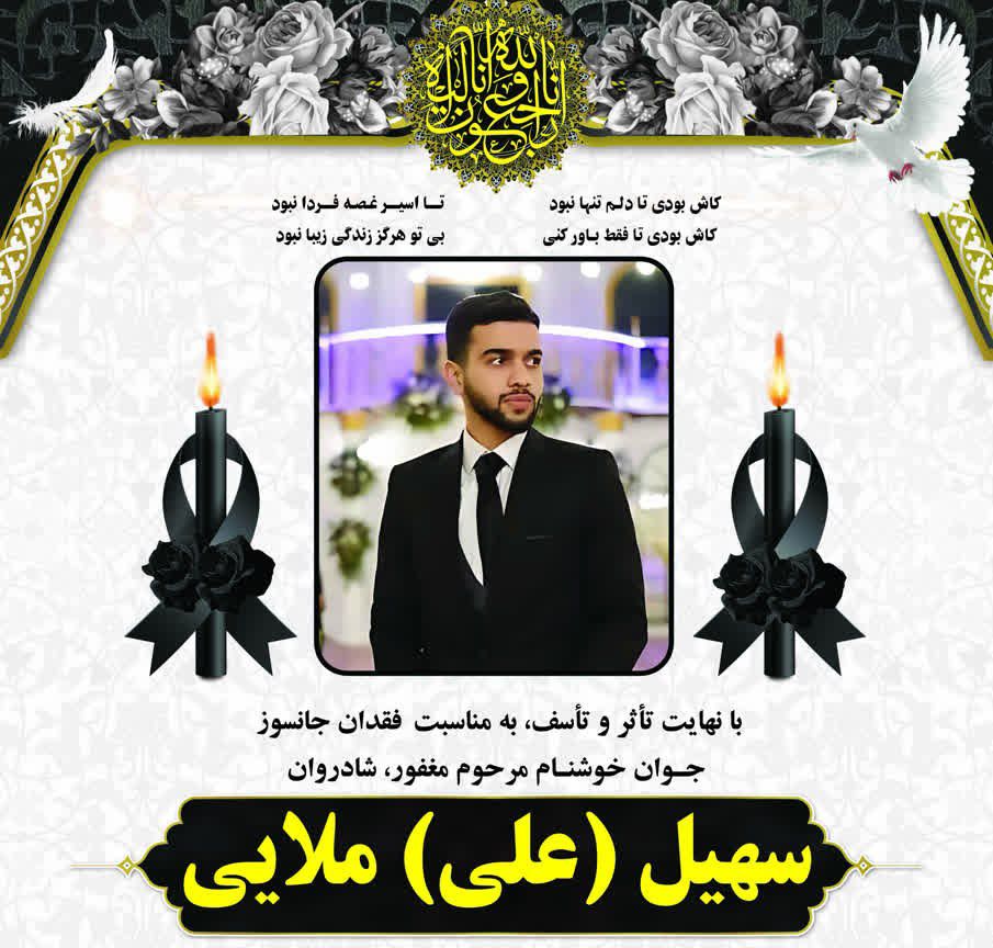 تصویر یادبود سهیل(علی) ملائی ایولی