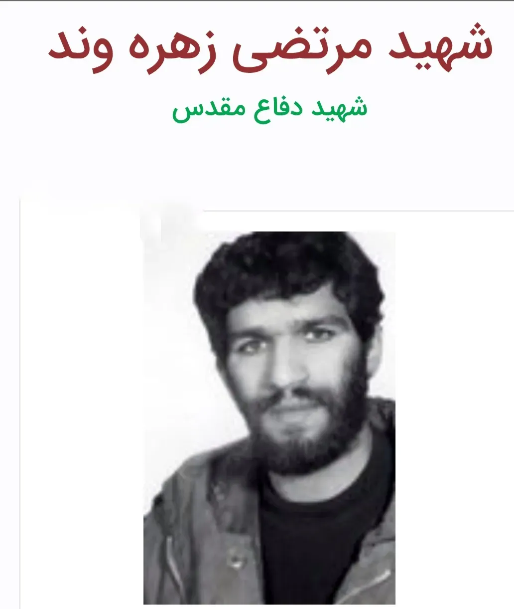 شهید مرتضی زهره وند