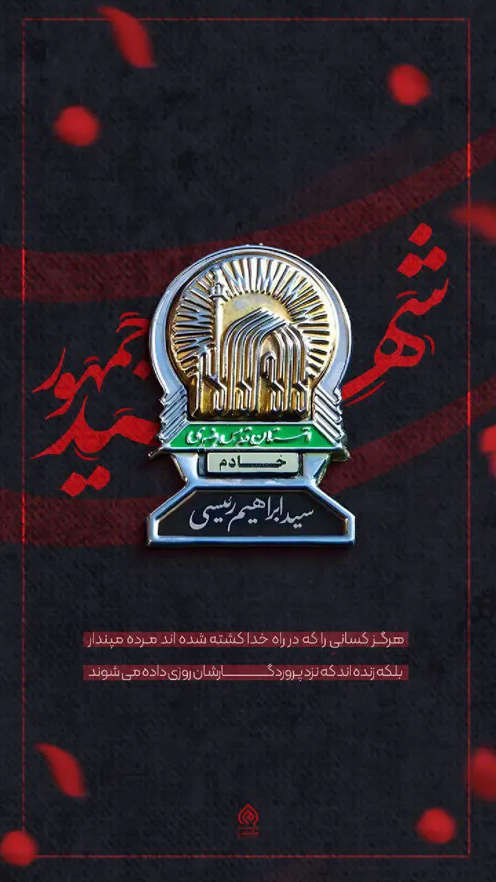 شهید خادم الرضا سید ابراهیم رئیسی و همراهان عزیزش