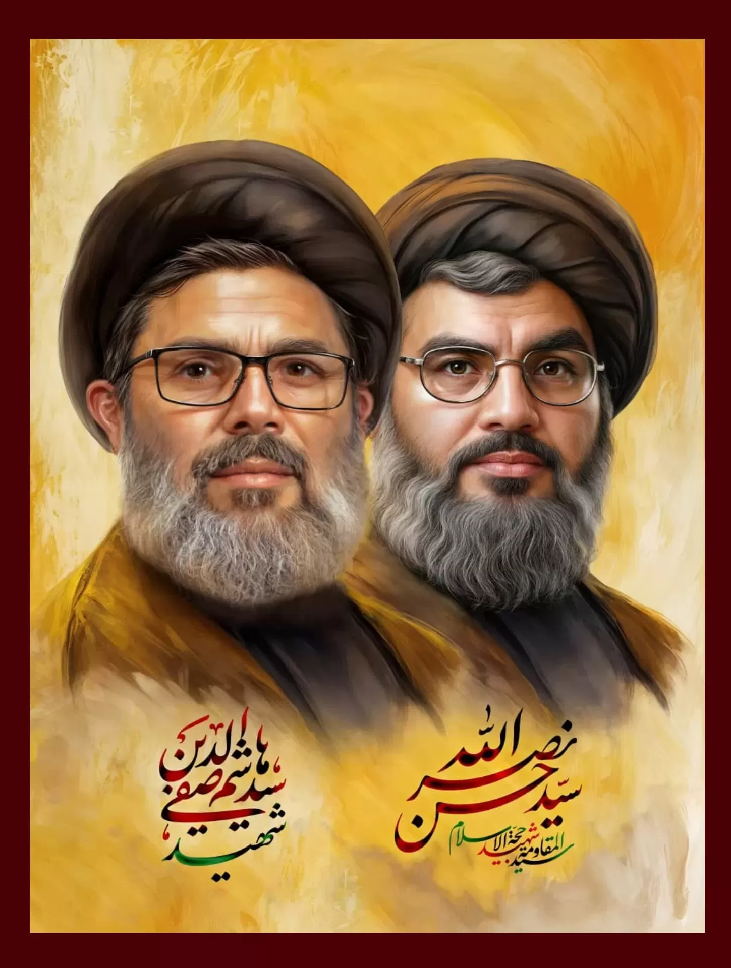 شهید سید حسن نصرالله و سید هاشم صفی‌الدین