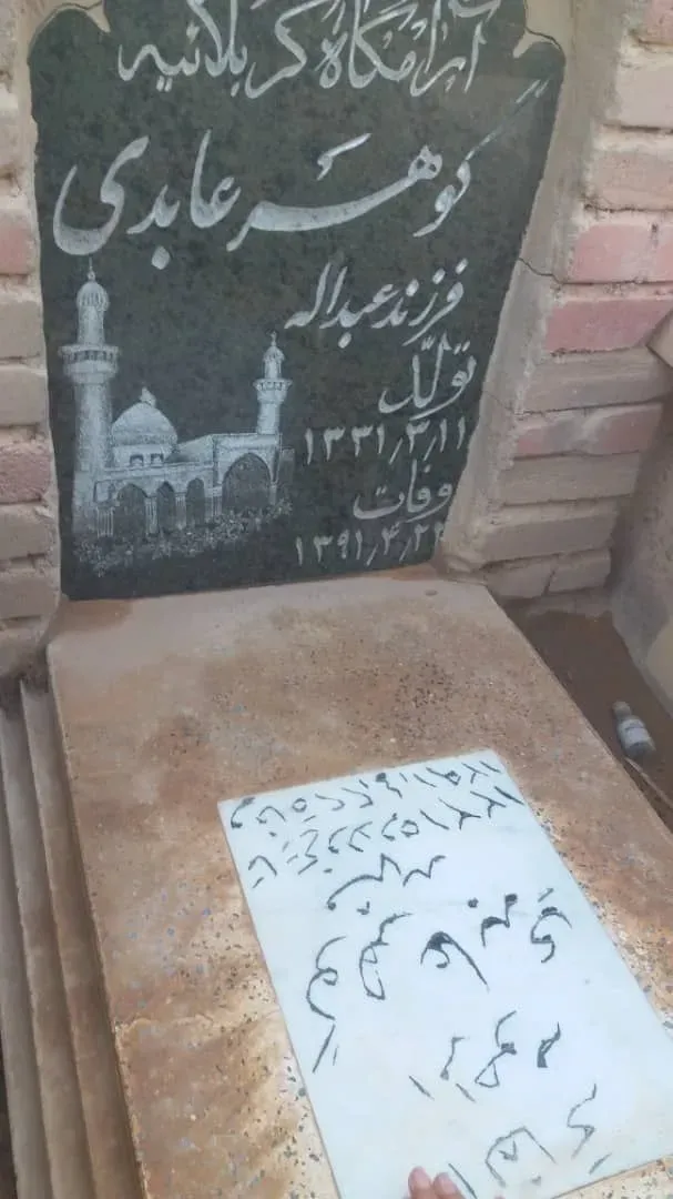مرحومه گوهر عابدی